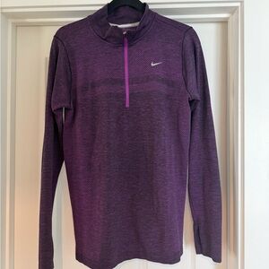 Nike Purple Dri-FIT Running Half-Zip Pullover